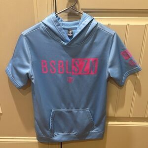 Baseball Lifestyle short sleeve hoodie Youth Large